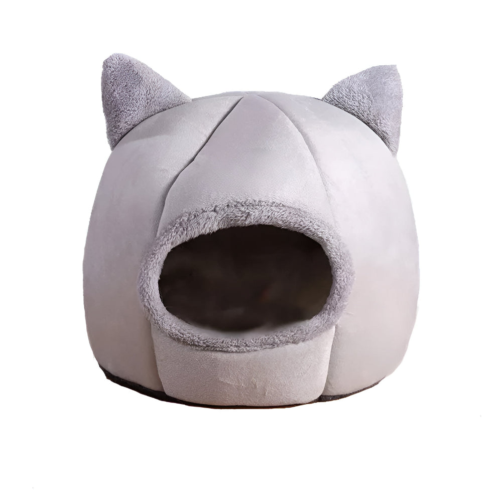 Cat Bed Cave Soft Plush Enclosed House for Indoor Cats Comfort