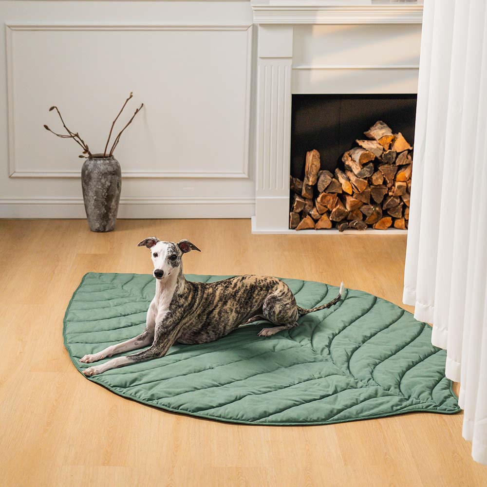 Dog Blanket Leaf Design - Soft Cotton Polyester Pet Blanket for Couch 12