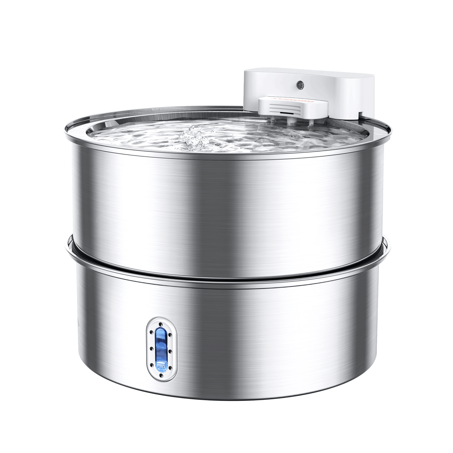 Stainless Steel Cat Water Fountain with Adjustable Height and Filtration 1