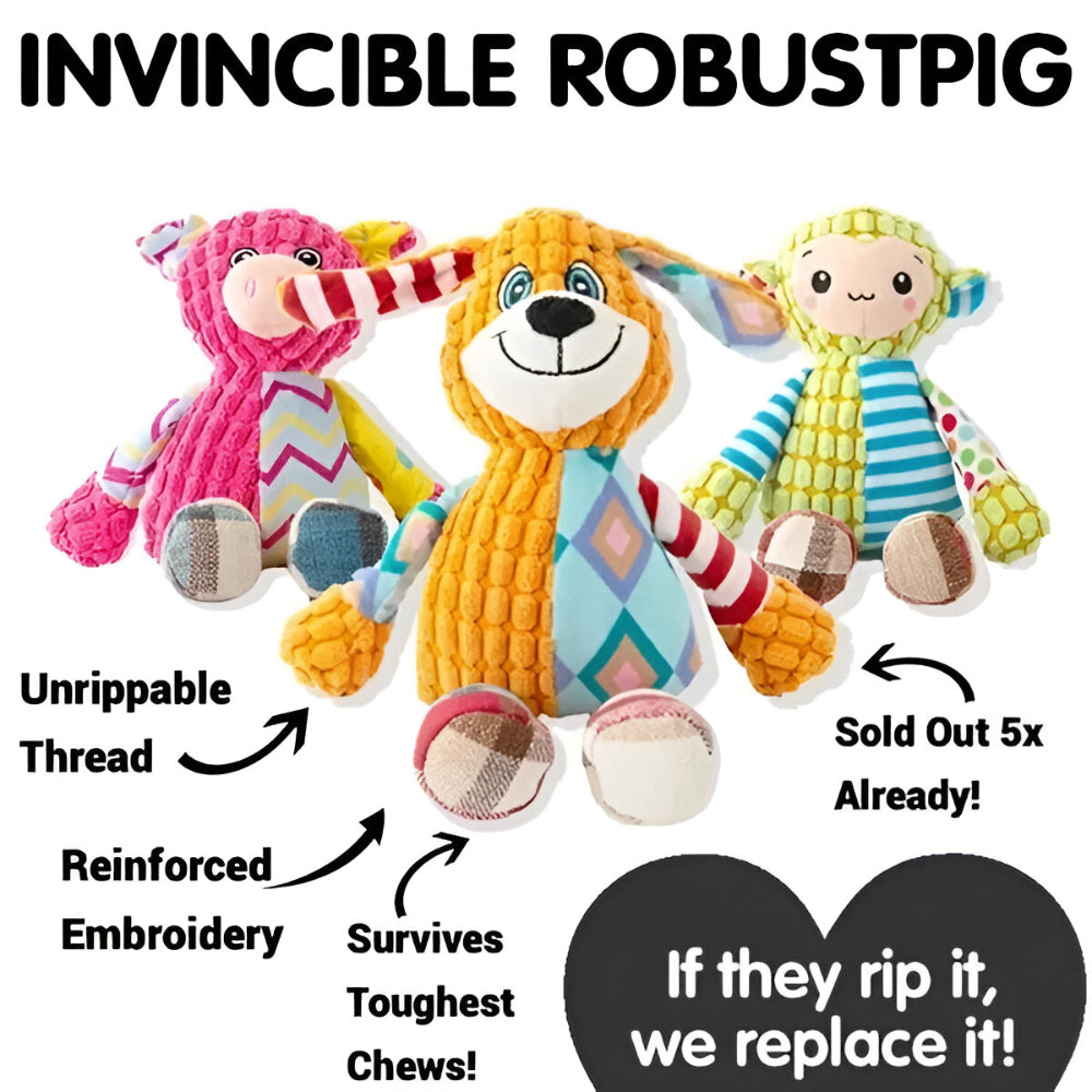 Dog Toy Durable Plush Squeaky Toy for Aggressive Chewers and Play