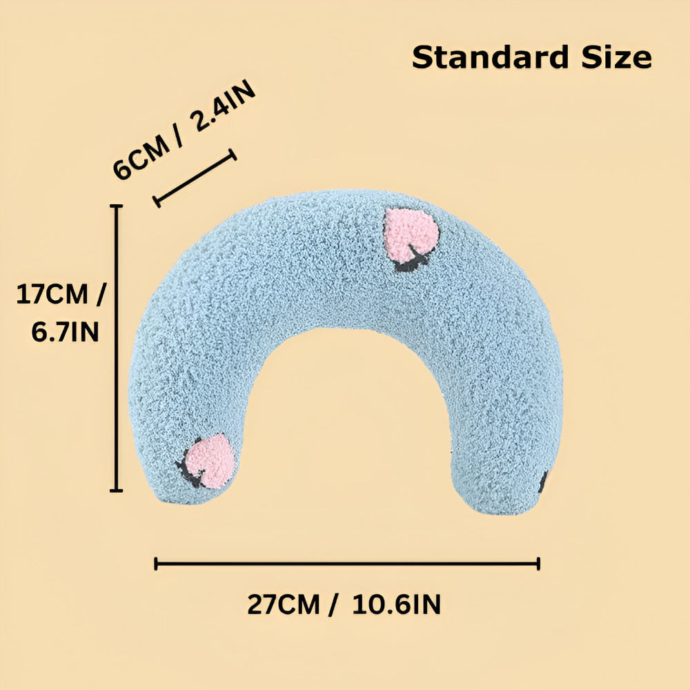 Calming Dog Pillow for Anxiety Relief Soft Plush Pet Neck Cushion