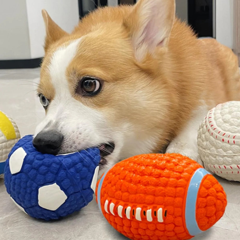 Dog Toy Durable Latex Chew Ball for Aggressive Chewers