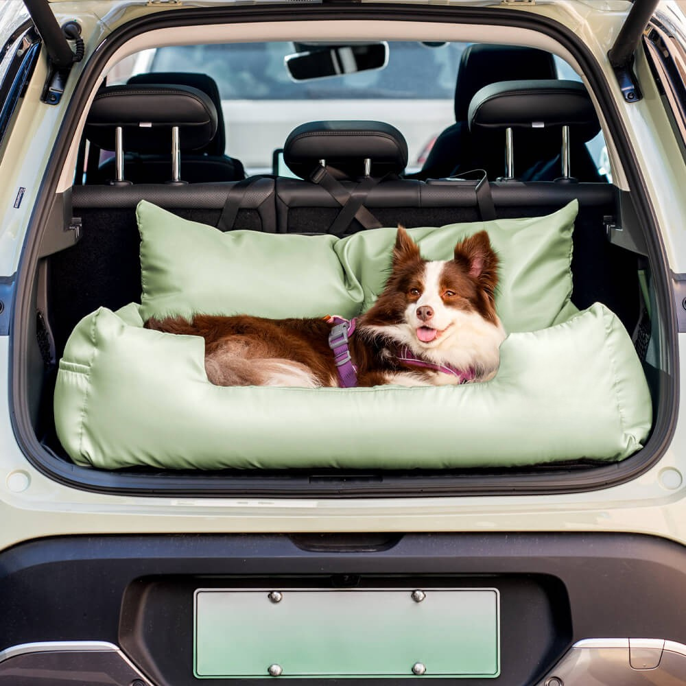 Dog Car Seat Bed Waterproof Travel Cushion for Large Pets