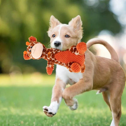 Dog Plush Toy for Aggressive Chewers Soft Squeaky Chew Toy