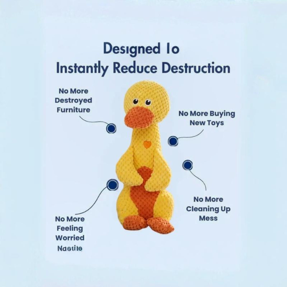 Dog Plush Toy for Aggressive Chewers Soft Squeaky Chew Toy