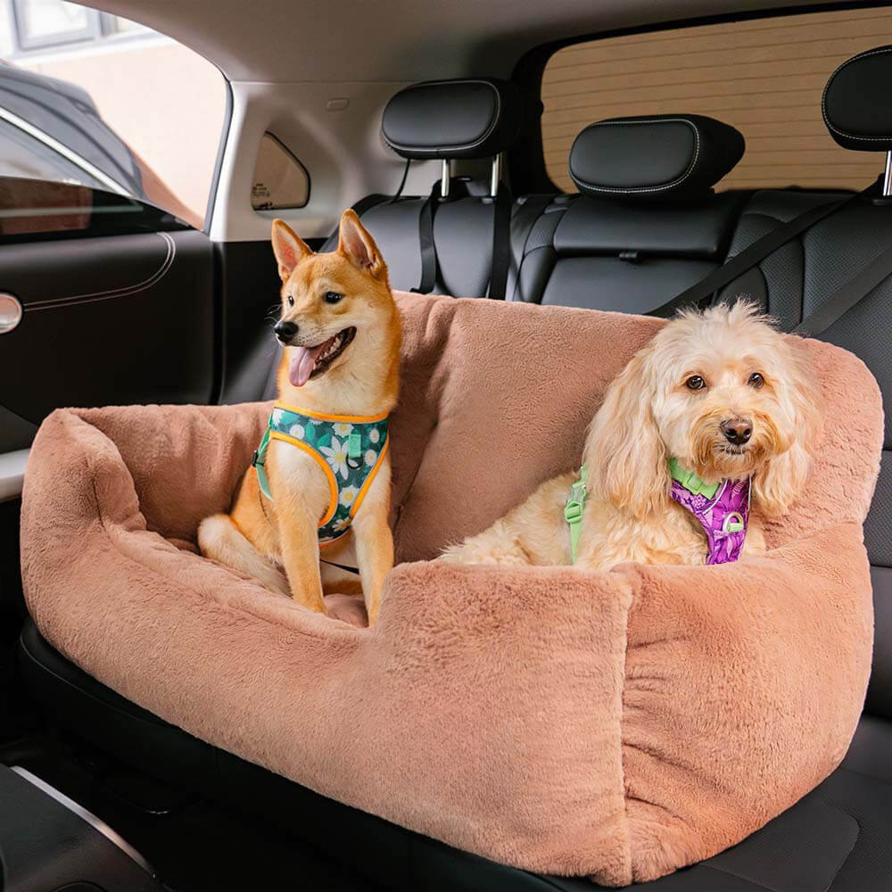 Dog Car Seat Bed Waterproof Travel Cushion for Large Pets