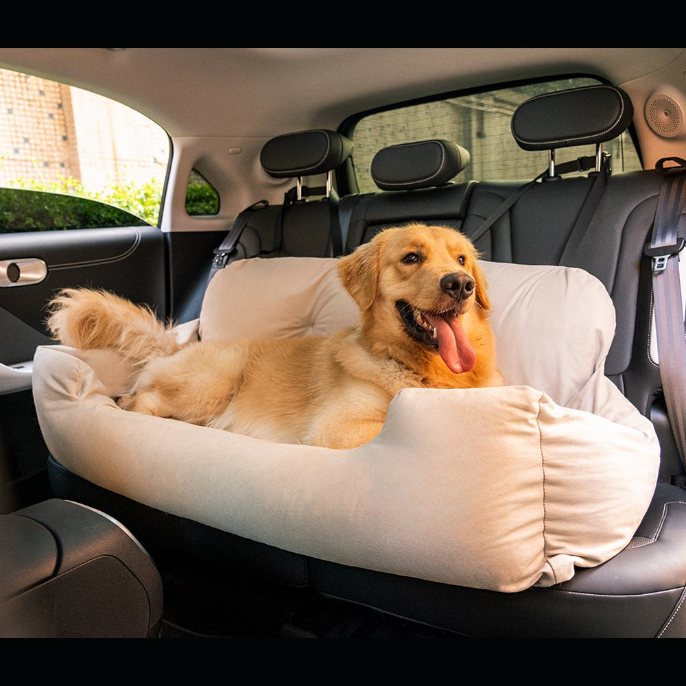 Dog Car Seat Bed Waterproof Travel Cushion for Large Pets