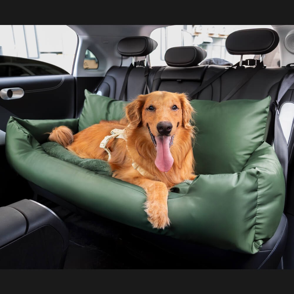 Dog Car Seat Bed Waterproof Travel Cushion for Large Pets