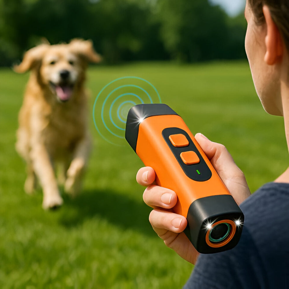 Dog Bark Control Device with Ultrasonic Sound and LED Light
