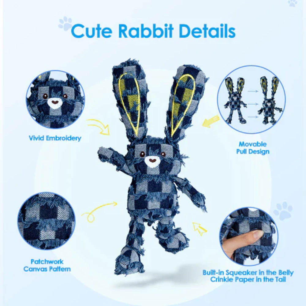 Dog Toy Durable Rubber Chew Toy for Heavy Chewers with Squeaker