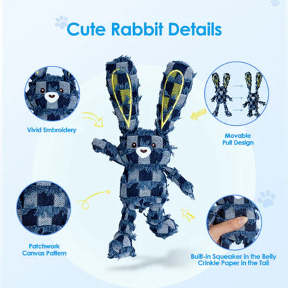 Dog Toy Durable Rubber Chew Toy for Heavy Chewers with Squeaker