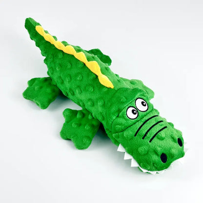 Dog Toy Durable Plush Crocodile Squeaky Toy for Small and Large Dogs