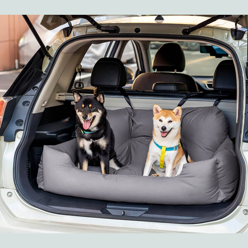 Dog Car Seat Bed Waterproof Travel Cushion for Large Pets