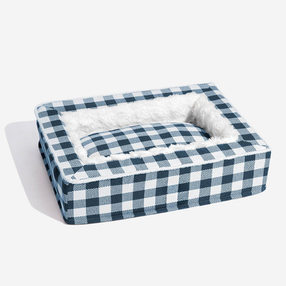 Dog Bed Plaid Cotton Cushion for Cozy Indoor Comfort