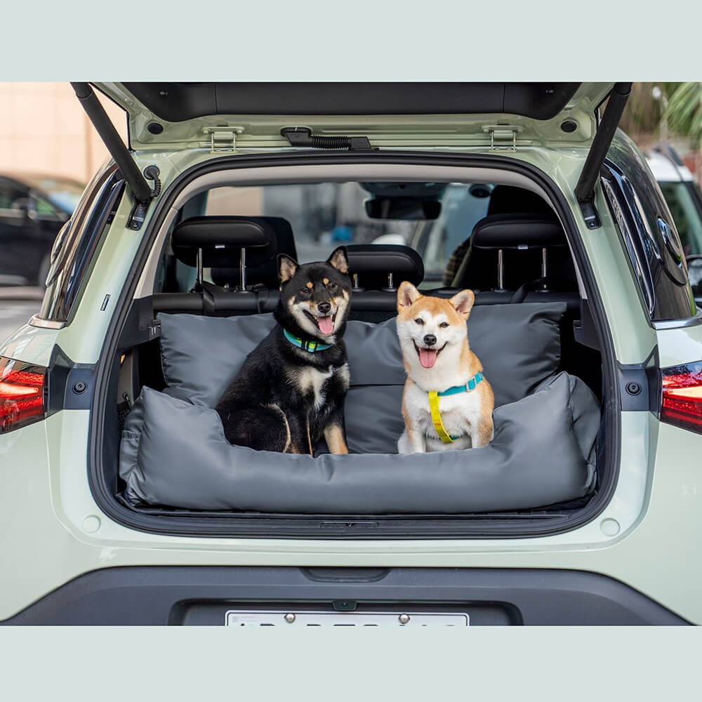 Dog Car Seat Bed Waterproof Travel Cushion for Large Pets