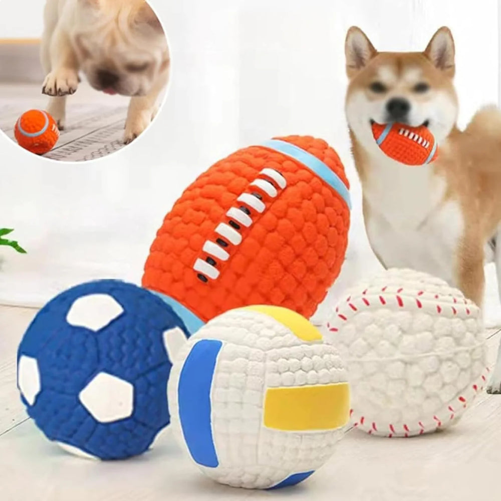 Dog Toy Durable Latex Chew Ball for Aggressive Chewers