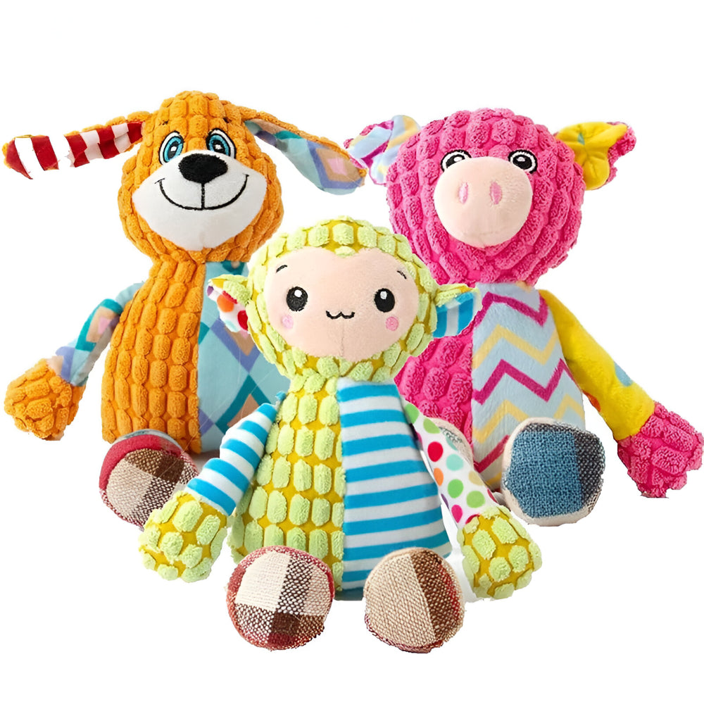 Dog Toy Durable Plush Squeaky Toy for Aggressive Chewers and Play