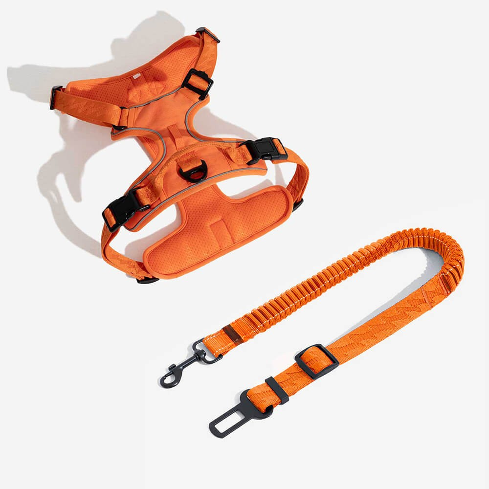 Dog Car Seat Belt Adjustable Reflective Safety Harness Strap