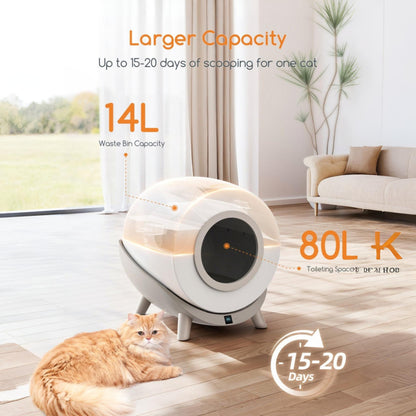 Cat Litter Box Automatic Self Cleaning with Odor Control System