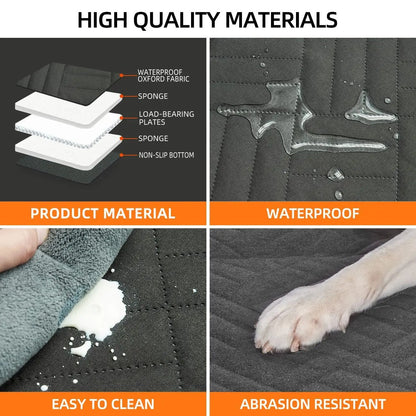 Back Seat Dog Extender with Memory Foam and Waterproof Protection 4