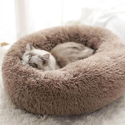 Calming Cat Bed for Anxiety Relief, Soft Plush Fabric, Multiple Sizes 4