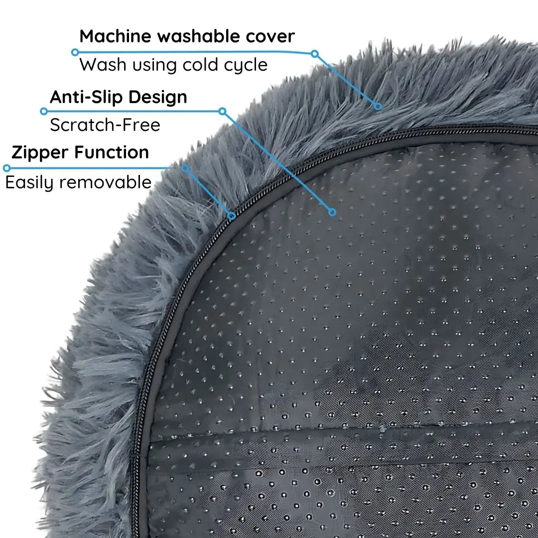 Calming Cat Bed for Anxiety Relief, Soft Plush Fabric, Multiple Sizes 7