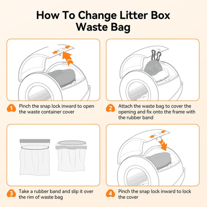 Cat Litter Box Liners - Durable Tear-Resistant Litter Tray Liners 1