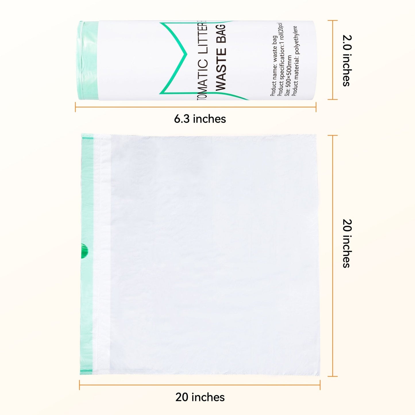 Cat Litter Box Liners - Durable Tear-Resistant Litter Tray Liners 5