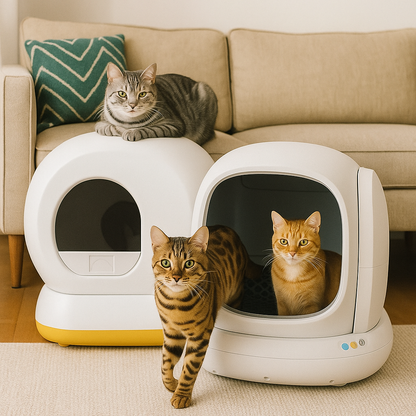 Cat Litter Box Automatic Self-Cleaning Smart Odor Control Design