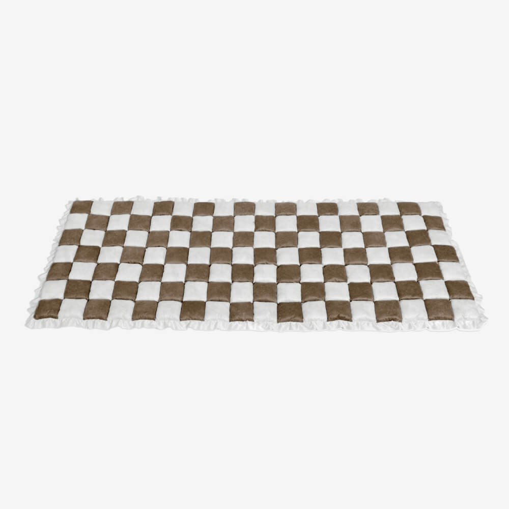 Chenille Plaid Pet Mat for Dogs and Cats - Soft Cozy Couch Cover 9