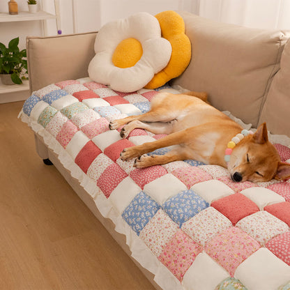 Couch Covers for Dogs - Garden Chic Cotton Sofa Protector Cover 10