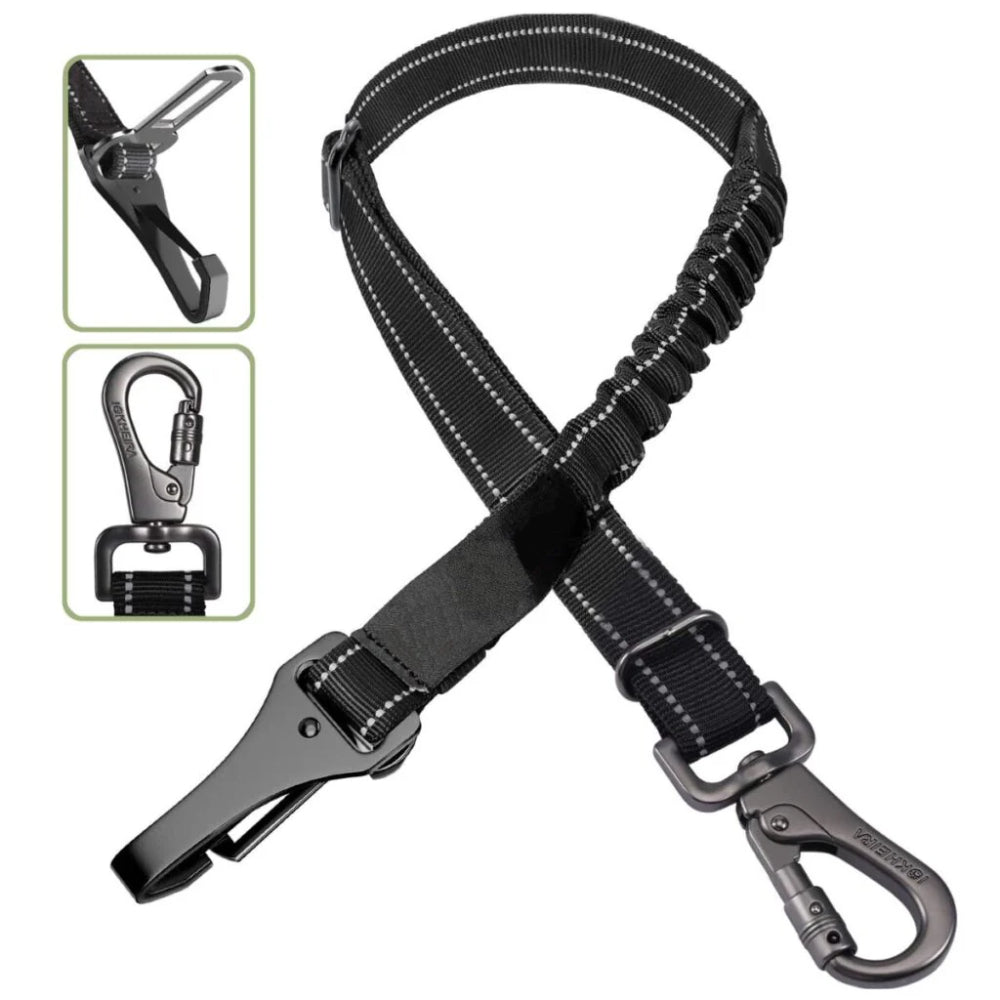 Dog Car Seat Belt Harness Adjustable Nylon Safety Leash for Travel