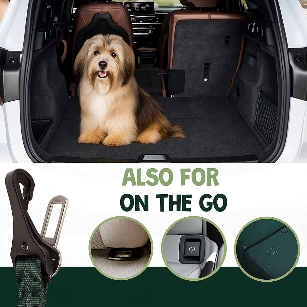 Dog Car Seat Belt Harness Adjustable Nylon Safety Leash for Travel
