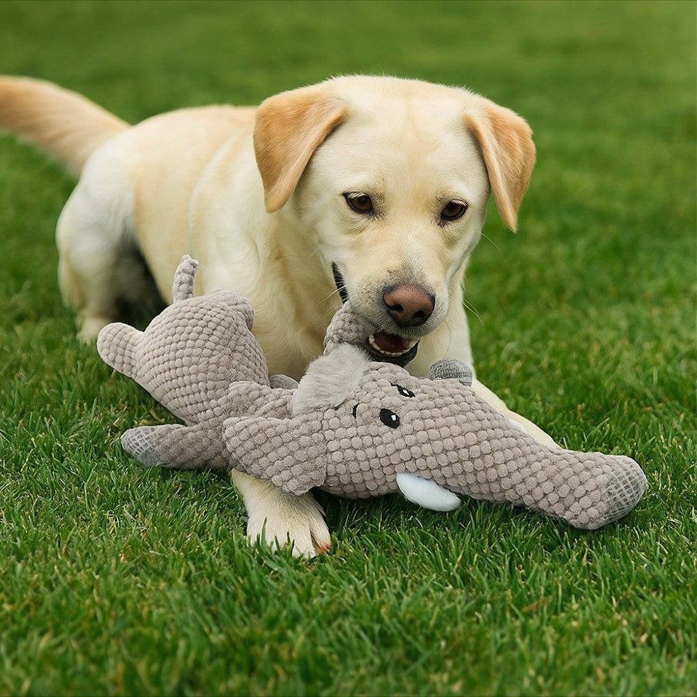 Dog Chew Toy Plush Animal Squeaky Toy for Training and Playtime Fun