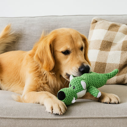 Dog Chew Toy Plush Animal Squeaky Toy for Training and Playtime Fun
