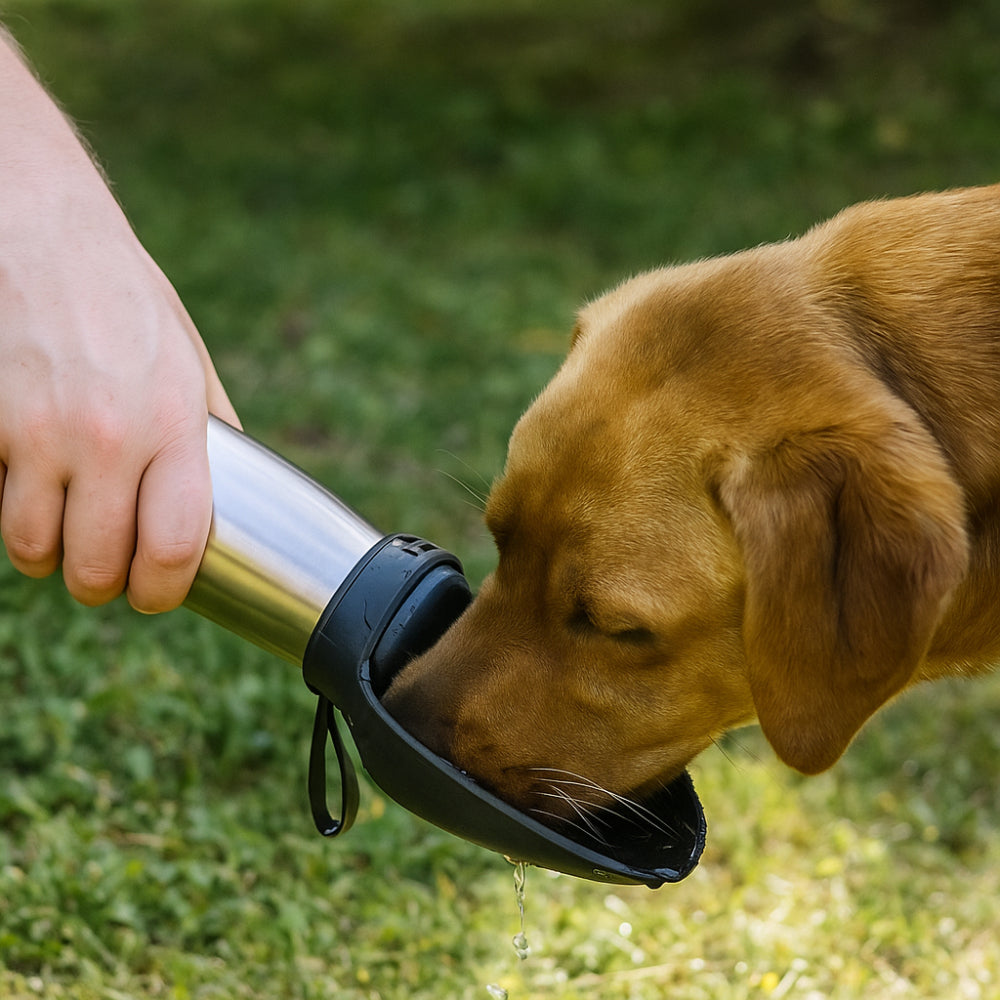 Dog Hiking Water Bottle Stainless Steel Insulated Travel Bottle