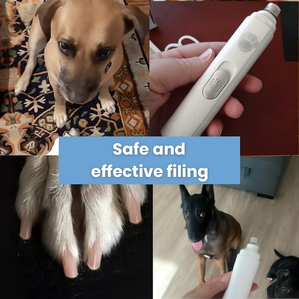 Dog Nail Grinder Quiet Electric Pet Nail Trimmer for Grooming