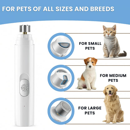 Dog Nail Grinder Quiet Electric Pet Nail Trimmer for Grooming
