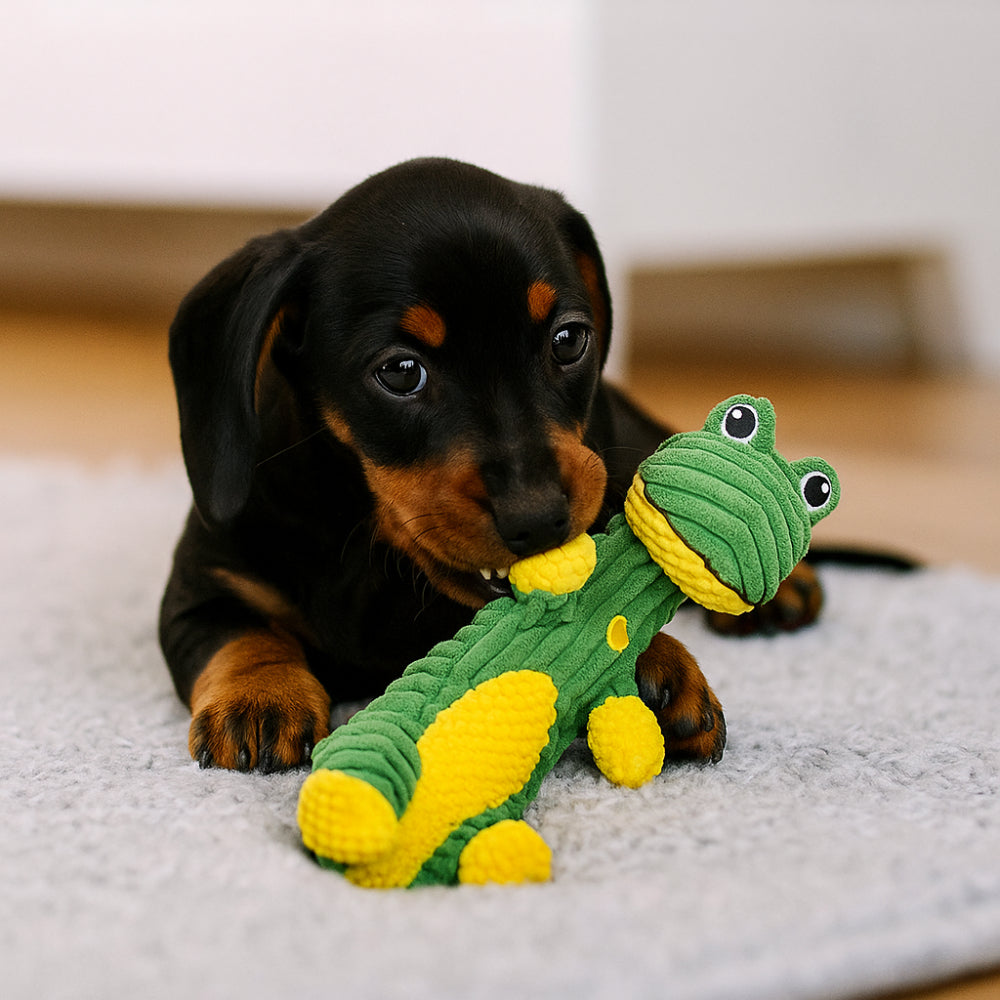 Dog Plush Toy for Aggressive Chewers Soft Squeaky Chew Toy