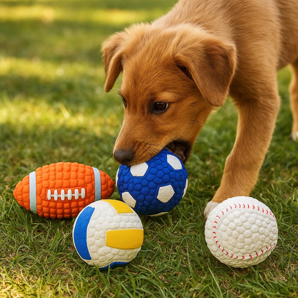 Dog Toy Durable Latex Chew Ball for Aggressive Chewers