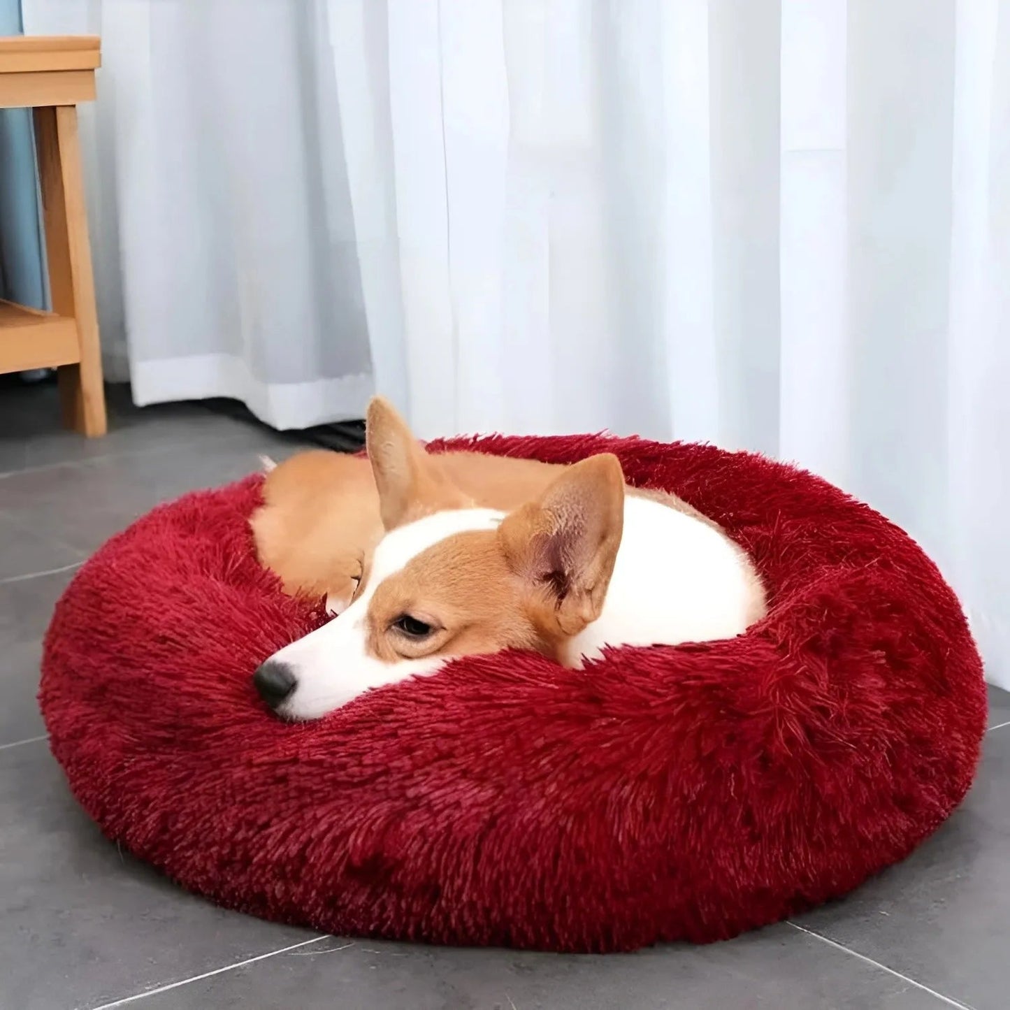 Dog Bed for Anxiety Relief - Plush Fabric, Multiple Sizes Available 5