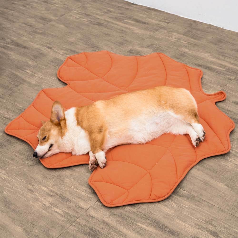 Dog Blanket Leaf Design - Soft Cotton Polyester Pet Blanket for Couch 6