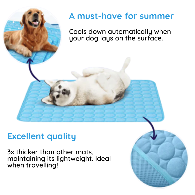 Dog Cooling Mat for Instant Temperature Relief, Premium Cooling Silk 3
