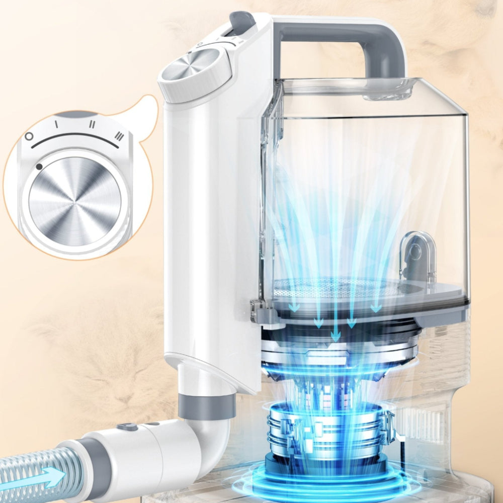 Pet Grooming Vacuum Kit Hair Removal Clipper for Dogs and Cats