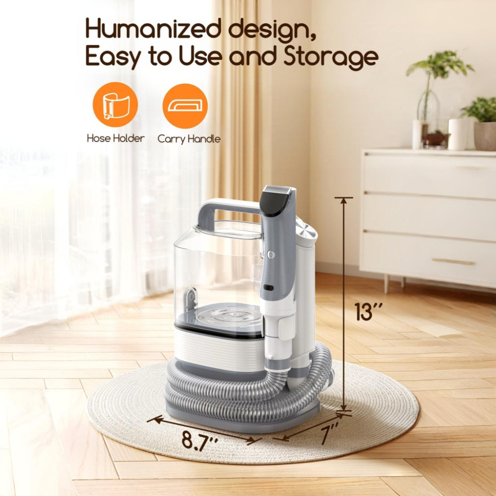 Pet Grooming Vacuum Kit Hair Removal Clipper for Dogs and Cats