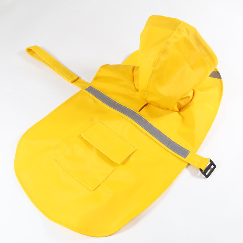 Dog Raincoat Waterproof Reflective Coat with Treat Pocket for Dogs 0