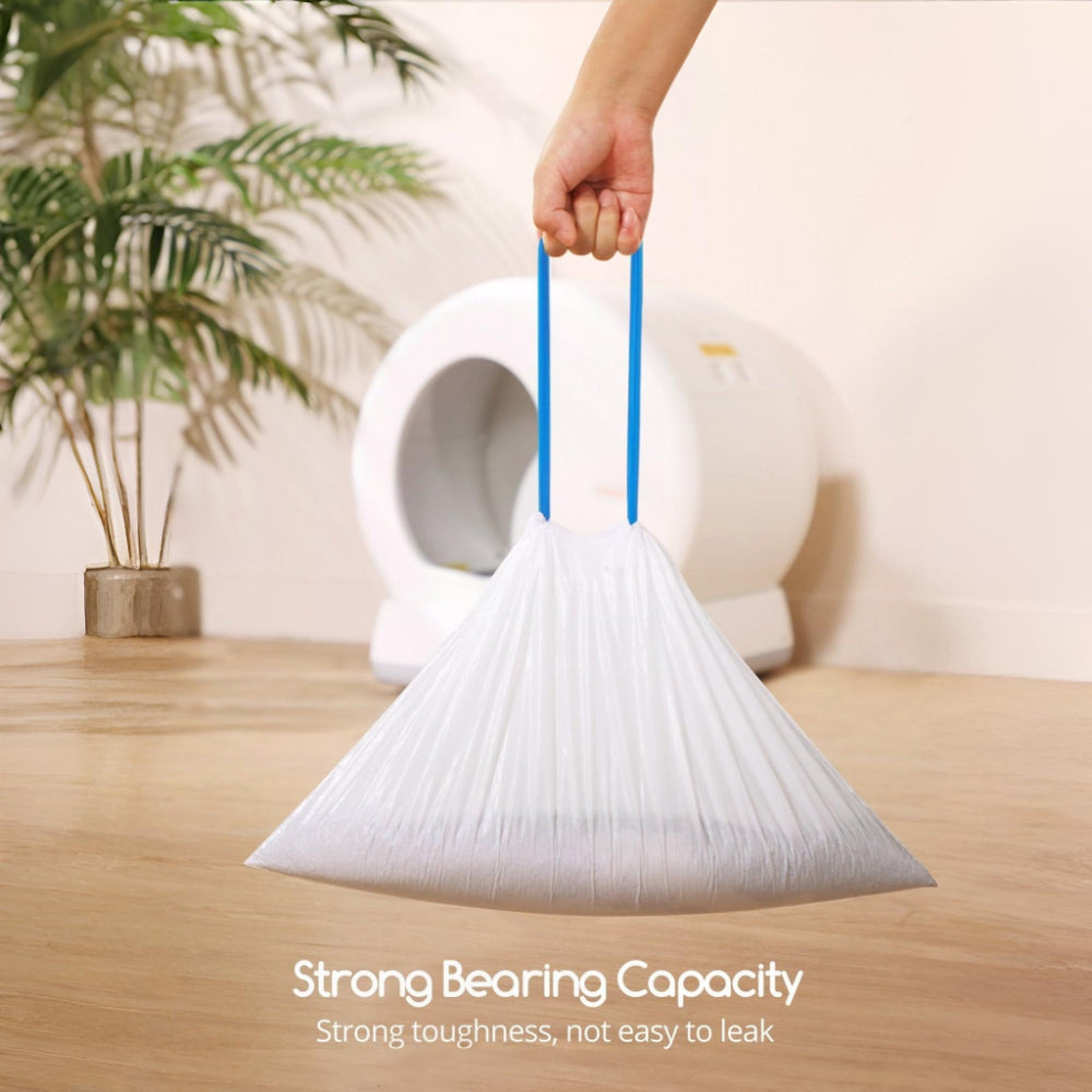 Cat Litter Box Liners Heavy Duty Drawstring Bags for Easy Cleaning