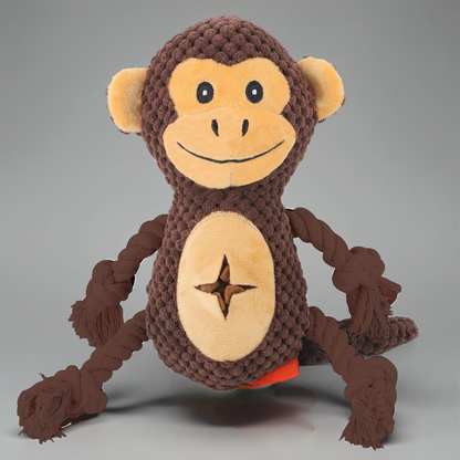 Dog Toy Plush Squeaky Animal Chew Toy for Small and Medium Dogs