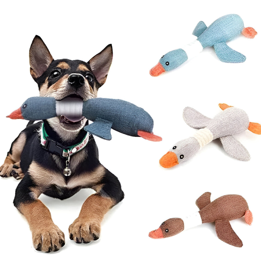 Dog Toy Durable Plush Duck for Heavy Chewers