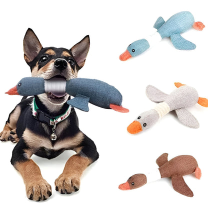 Dog Toy Durable Plush Duck for Heavy Chewers